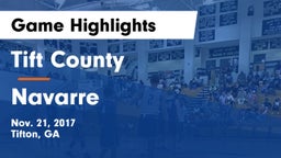 Tift County  vs Navarre  Game Highlights - Nov. 21, 2017