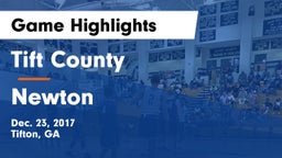 Tift County  vs Newton  Game Highlights - Dec. 23, 2017