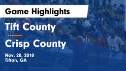 Tift County  vs Crisp County  Game Highlights - Nov. 20, 2018