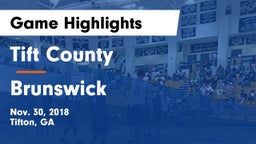 Tift County  vs Brunswick  Game Highlights - Nov. 30, 2018