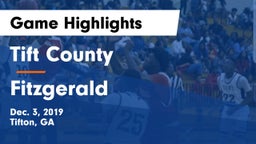 Tift County  vs Fitzgerald  Game Highlights - Dec. 3, 2019