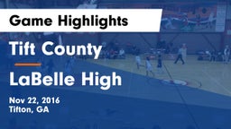 Tift County  vs LaBelle High Game Highlights - Nov 22, 2016
