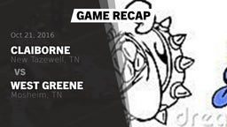 Recap: Claiborne  vs. West Greene  2016