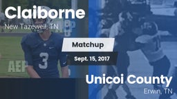Matchup: Claiborne High vs. Unicoi County  2017