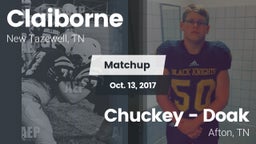 Matchup: Claiborne High vs. Chuckey - Doak  2017