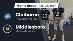 Recap: Claiborne  vs. Middlesboro  2017