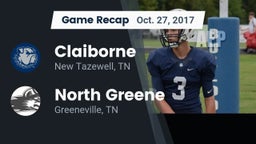 Recap: Claiborne  vs. North Greene  2017