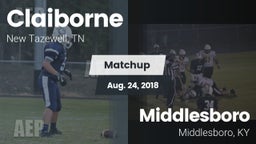 Matchup: Claiborne High vs. Middlesboro  2018