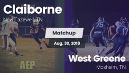 Matchup: Claiborne High vs. West Greene  2018