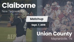 Matchup: Claiborne High vs. Union County  2018
