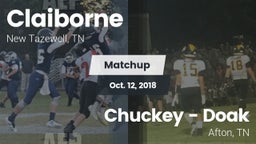 Matchup: Claiborne High vs. Chuckey - Doak  2018