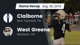 Recap: Claiborne  vs. West Greene  2018
