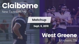 Matchup: Claiborne High vs. West Greene  2019