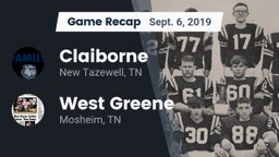Recap: Claiborne  vs. West Greene  2019