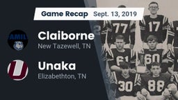 Recap: Claiborne  vs. Unaka  2019