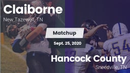 Matchup: Claiborne High vs. Hancock County  2020