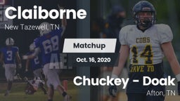 Matchup: Claiborne High vs. Chuckey - Doak  2020