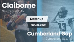 Matchup: Claiborne High vs. Cumberland Gap  2020