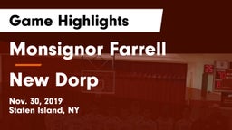 Monsignor Farrell  vs New Dorp  Game Highlights - Nov. 30, 2019