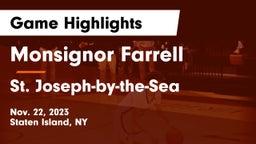 Monsignor Farrell  vs St. Joseph-by-the-Sea  Game Highlights - Nov. 22, 2023