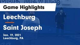 Leechburg  vs Saint Joseph  Game Highlights - Jan. 19, 2021