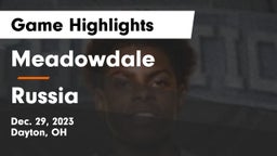 Meadowdale  vs Russia  Game Highlights - Dec. 29, 2023