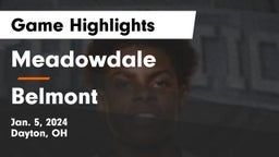 Meadowdale  vs Belmont  Game Highlights - Jan. 5, 2024