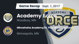 Recap: Academy Force vs. Minnehaha Academy/St. Paul Academy/Blake  2017
