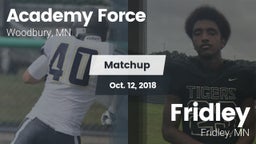 Matchup: Academy Force vs. Fridley  2018