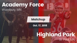 Matchup: Academy Force vs. Highland Park  2018