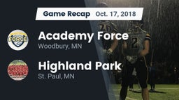 Recap: Academy Force vs. Highland Park  2018