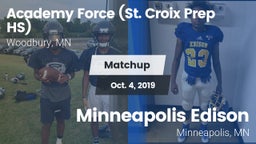 Matchup: Academy Force vs. Minneapolis Edison  2019