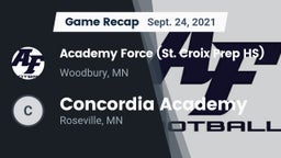 Recap: Academy Force (St. Croix Prep HS) vs. Concordia Academy 2021