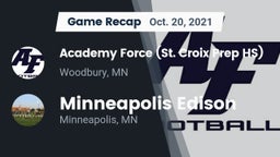 Recap: Academy Force (St. Croix Prep HS) vs. Minneapolis Edison  2021