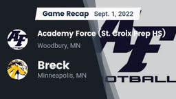 Recap: Academy Force (St. Croix Prep HS) vs. Breck  2022