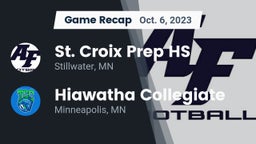Recap: St. Croix Prep HS vs. Hiawatha Collegiate  2023