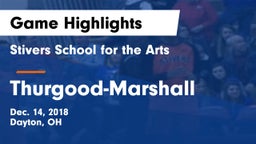 Stivers School for the Arts  vs Thurgood-Marshall  Game Highlights - Dec. 14, 2018