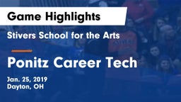 Stivers School for the Arts  vs Ponitz Career Tech  Game Highlights - Jan. 25, 2019
