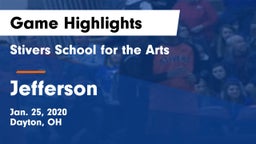 Stivers School for the Arts  vs Jefferson  Game Highlights - Jan. 25, 2020