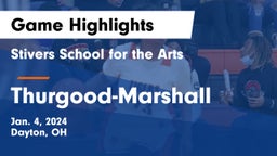 Stivers School for the Arts  vs Thurgood-Marshall  Game Highlights - Jan. 4, 2024