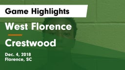 West Florence  vs Crestwood  Game Highlights - Dec. 4, 2018