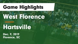 West Florence  vs Hartsville  Game Highlights - Dec. 9, 2019