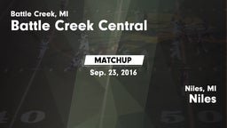 Matchup: Central  vs. Niles  2016