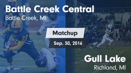 Matchup: Central  vs. Gull Lake  2016
