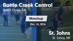 Matchup: Central  vs. St. Johns  2016