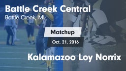 Matchup: Central  vs. Kalamazoo Loy Norrix 2016