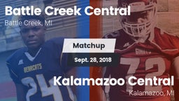 Matchup: Central  vs. Kalamazoo Central  2018