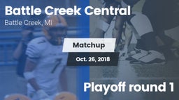 Matchup: Central  vs. Playoff round 1 2018