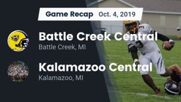 Recap: Battle Creek Central  vs. Kalamazoo Central  2019