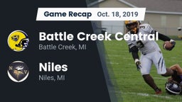 Recap: Battle Creek Central  vs. Niles  2019